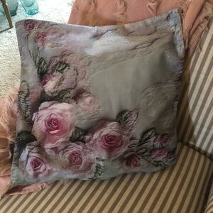 Floral Decorative Pillow Cover